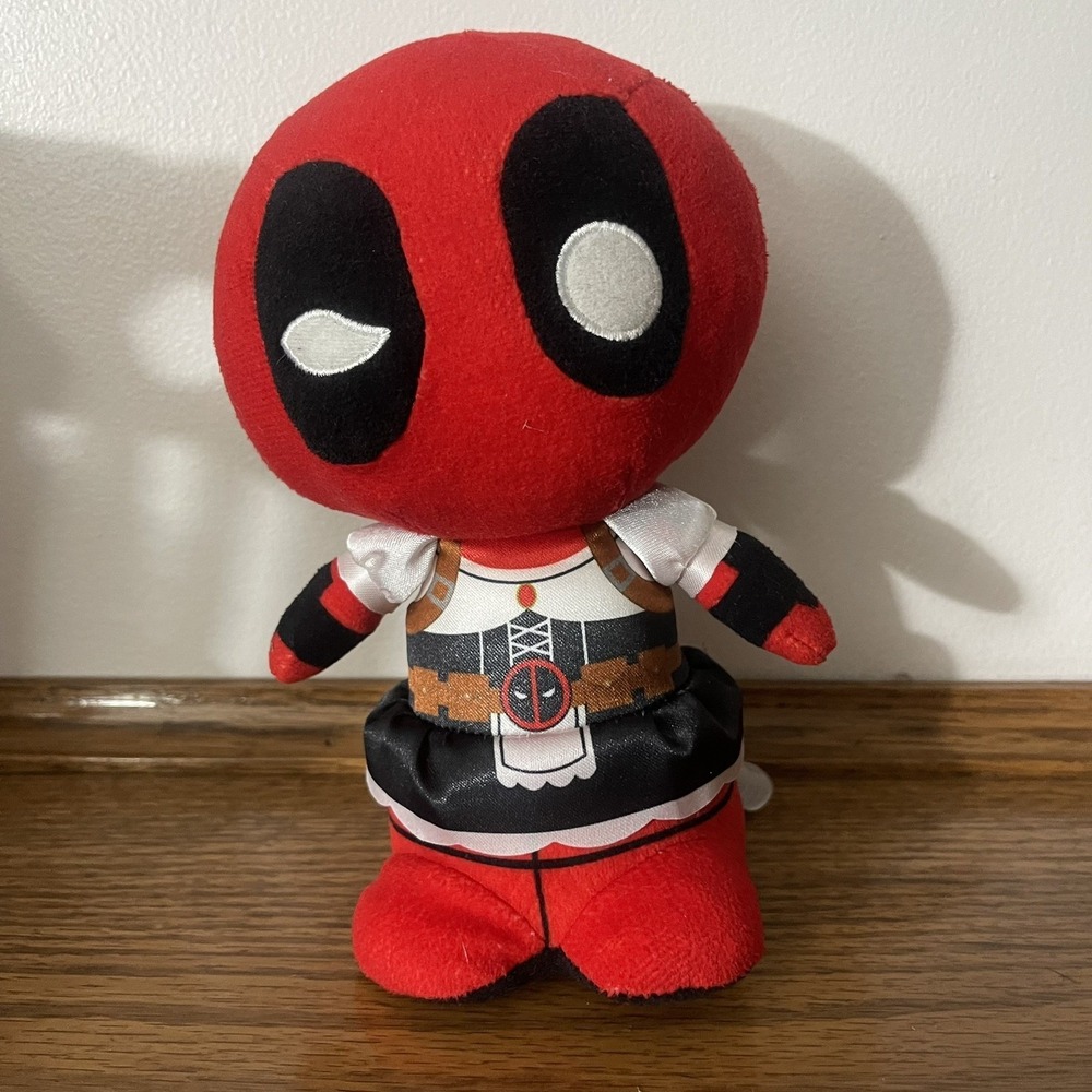 Deadpool Maid Outfit Marvel Funko Stuffed Comics Plushie Action Tag